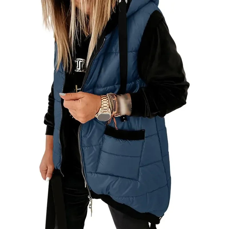 Women's Padded Hooded Puffer Vest