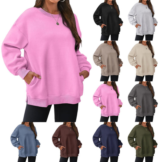 Women's Fleece-Lined Thickened Sweatshirt