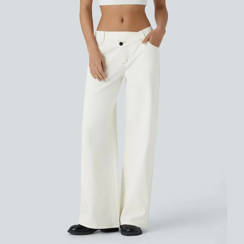 Women's Low Rise Baggy Wide Leg Jeans