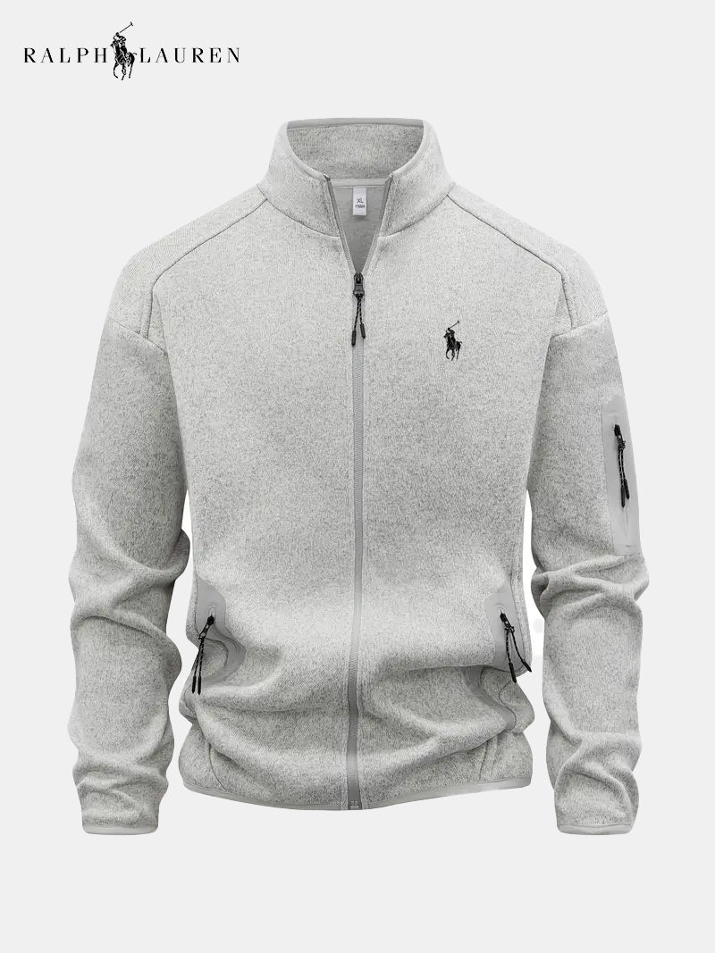 Men's Full-Zip Stand Collar Jacket