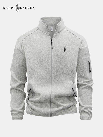 Men's Full-Zip Stand Collar Jacket
