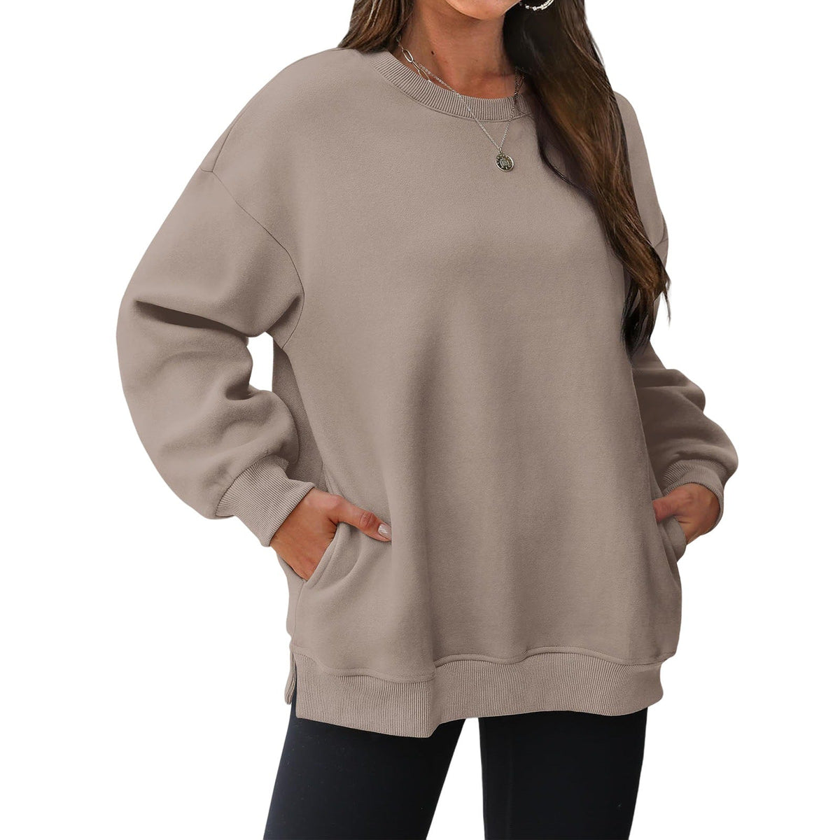 Women's Fleece-Lined Thickened Sweatshirt