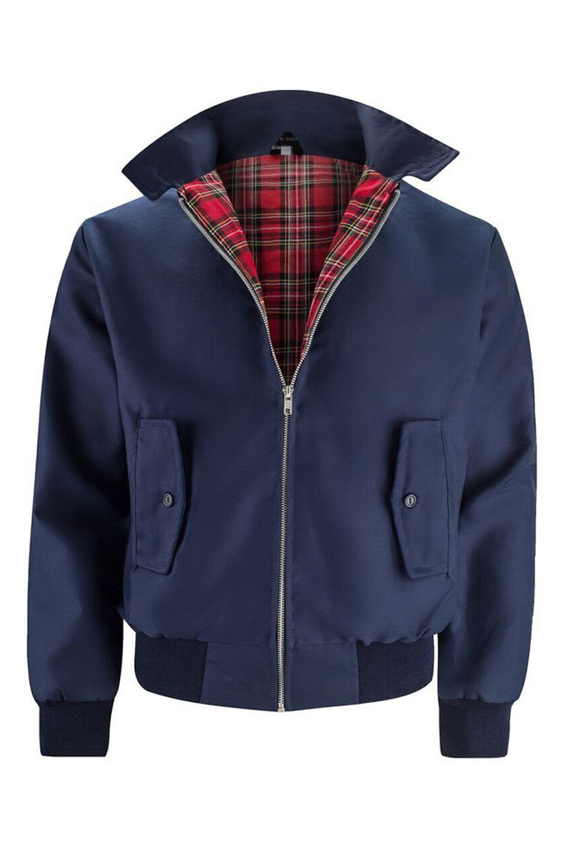 Men's Tartan-Lined Cotton-Blend Jacket