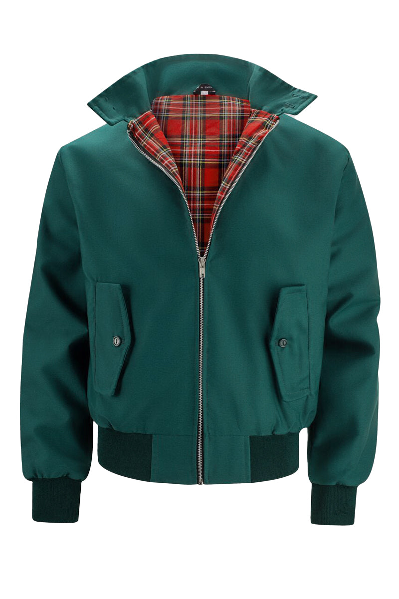 Men's Tartan-Lined Cotton-Blend Jacket