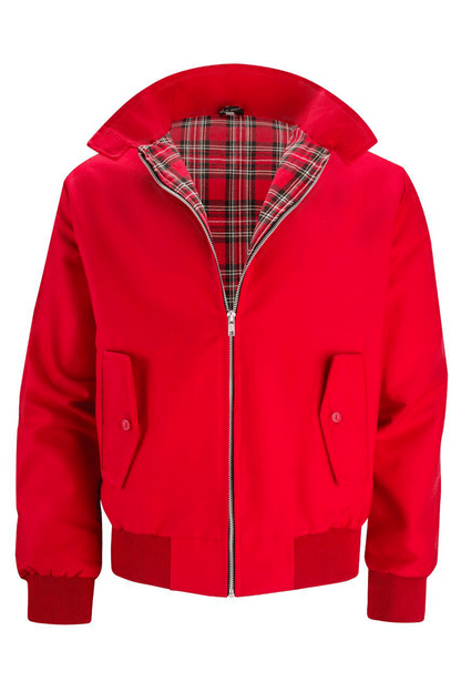 Men's Tartan-Lined Cotton-Blend Jacket