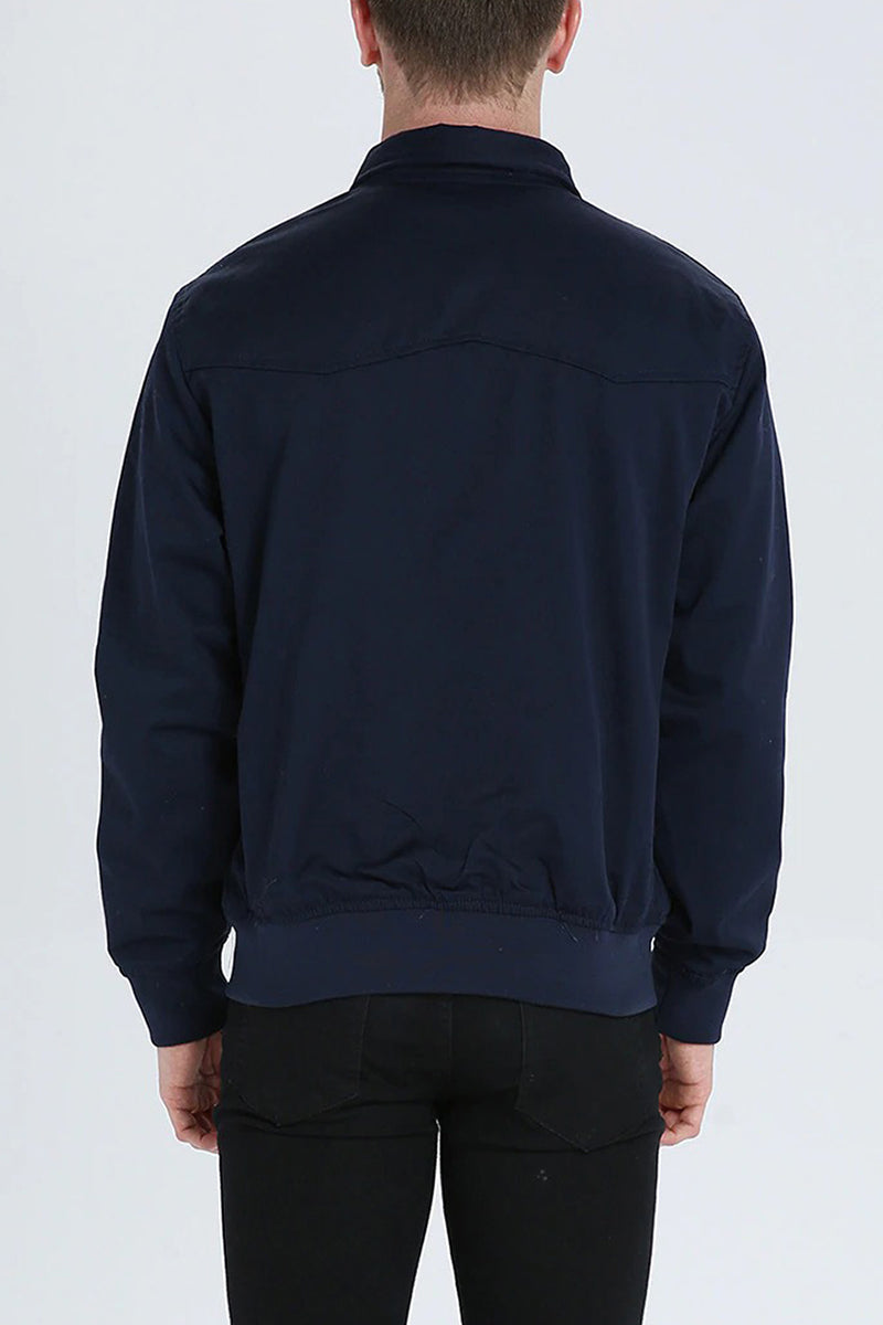 Men's Tartan-Lined Cotton-Blend Jacket