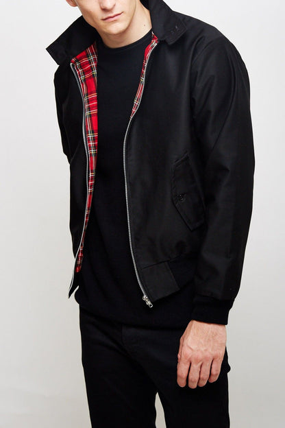 Men's Tartan-Lined Cotton-Blend Jacket