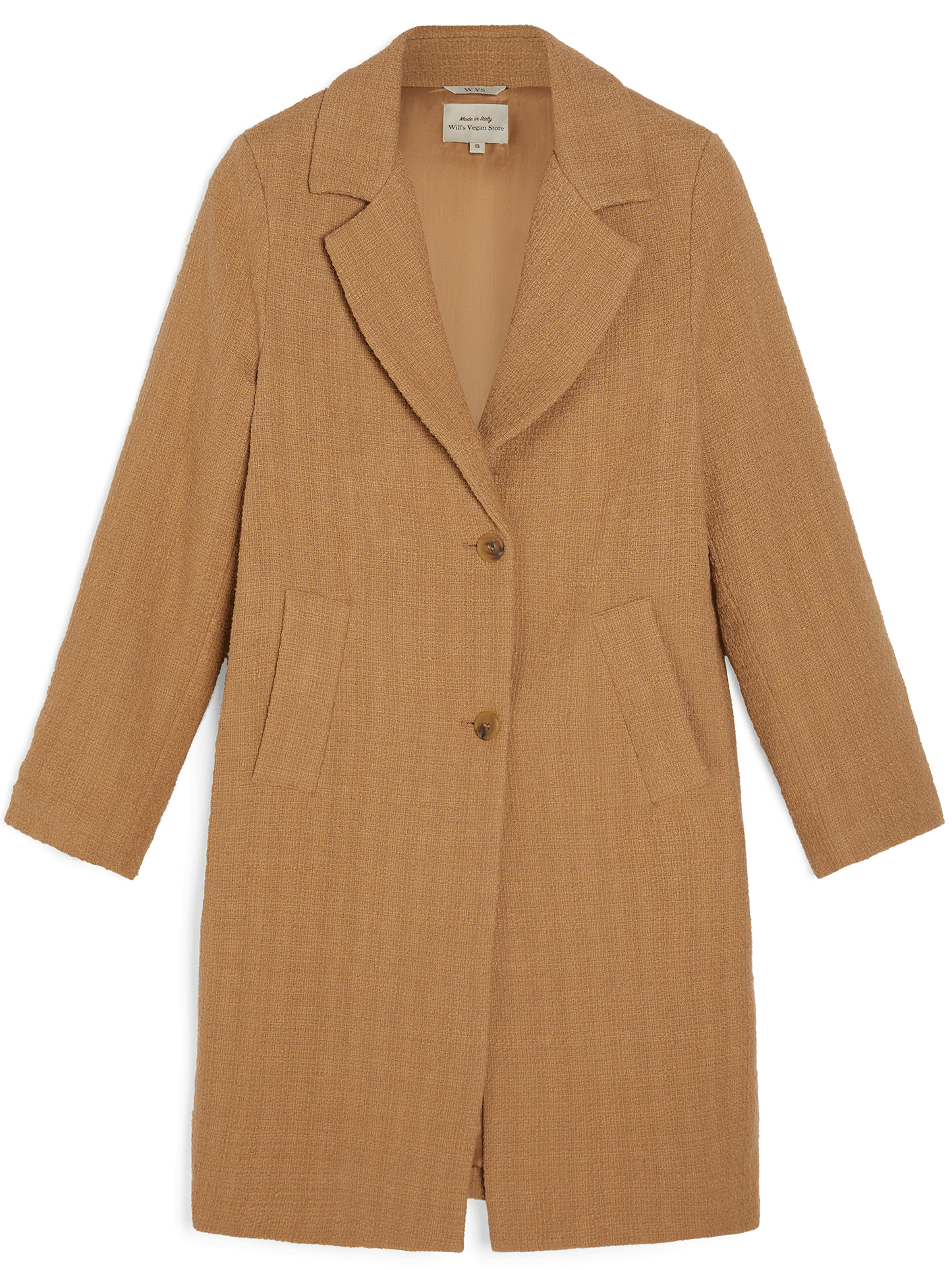 Men's Vegan Wool Structured Coat