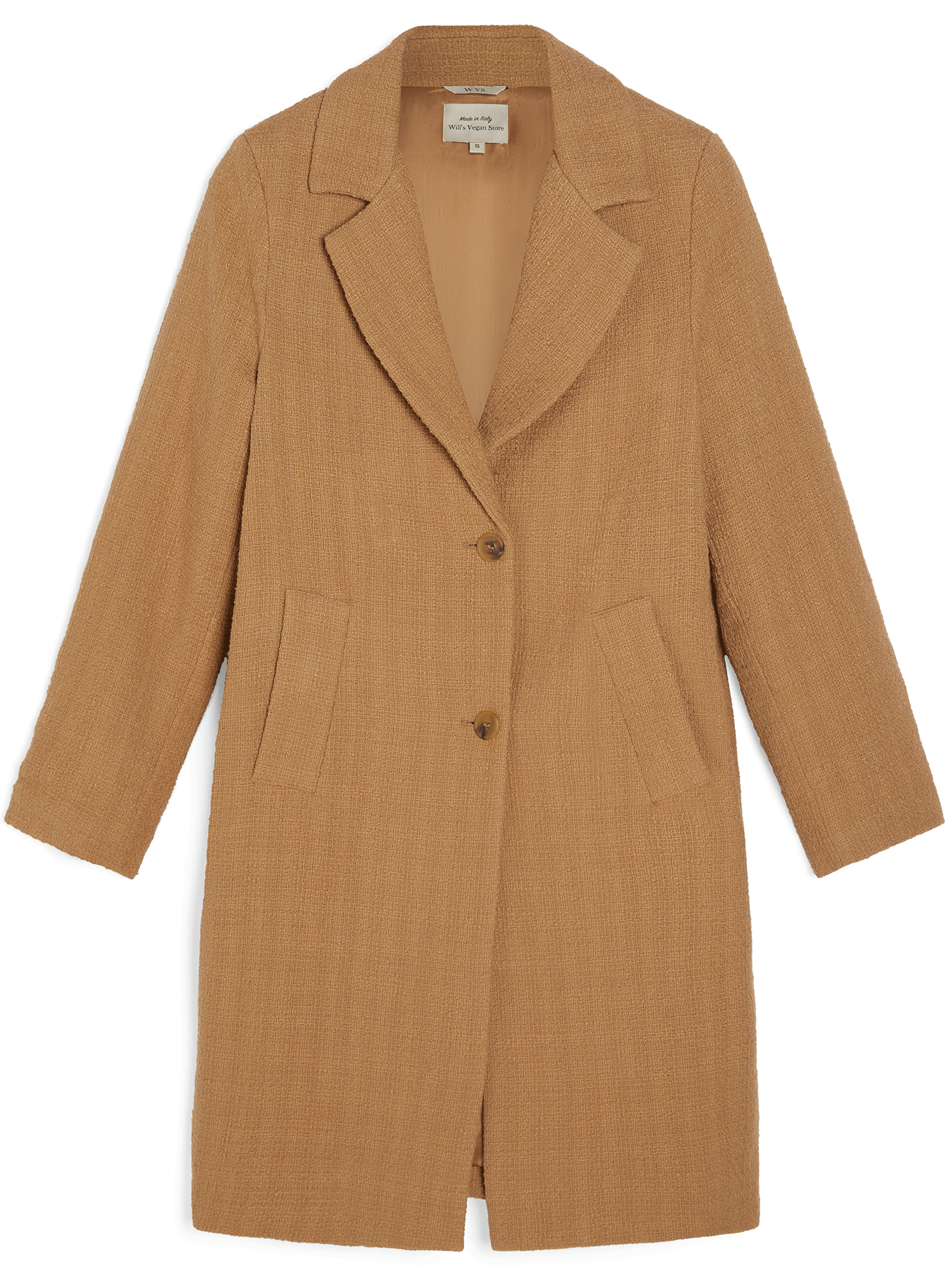 Men's Vegan Wool Structured Coat