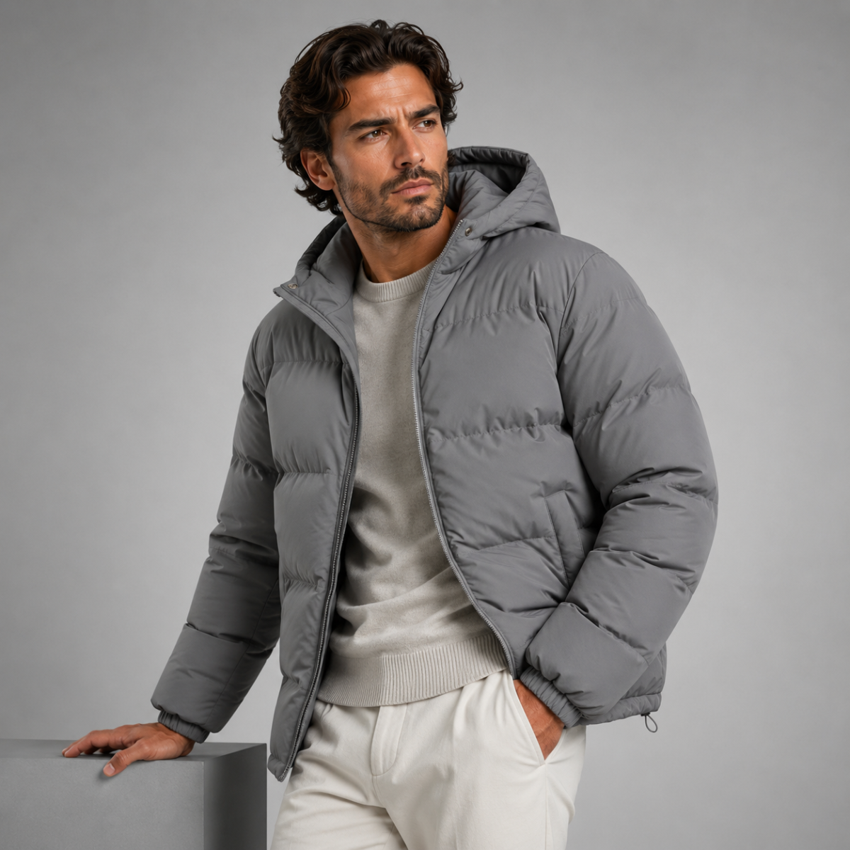 Men's Waterproof Down Puffer Jacket