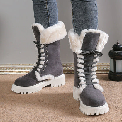 Women's Suede Lined Mid-Calf Boots