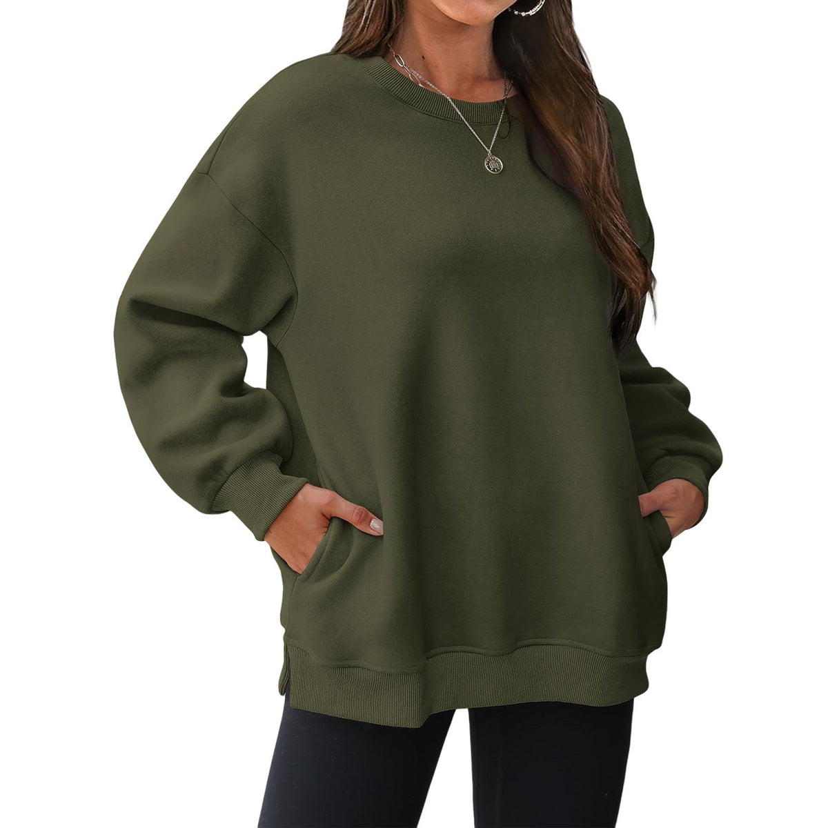 Women's Fleece-Lined Thickened Sweatshirt