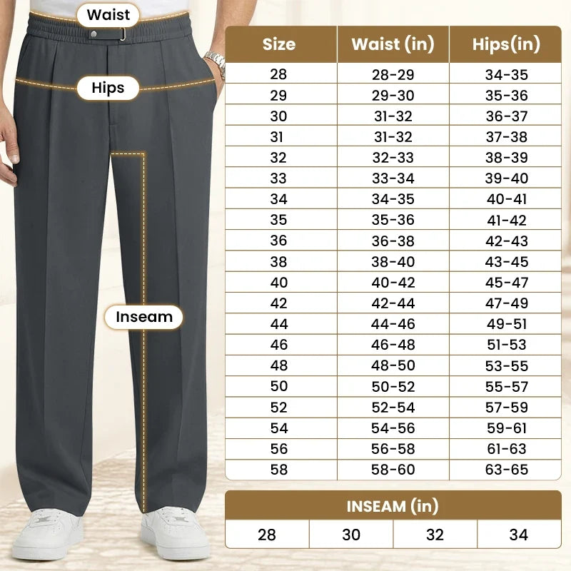 Men's Pull-On Straight-Leg Comfort Pants