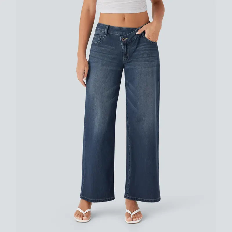 Women's Low Rise Baggy Wide Leg Jeans
