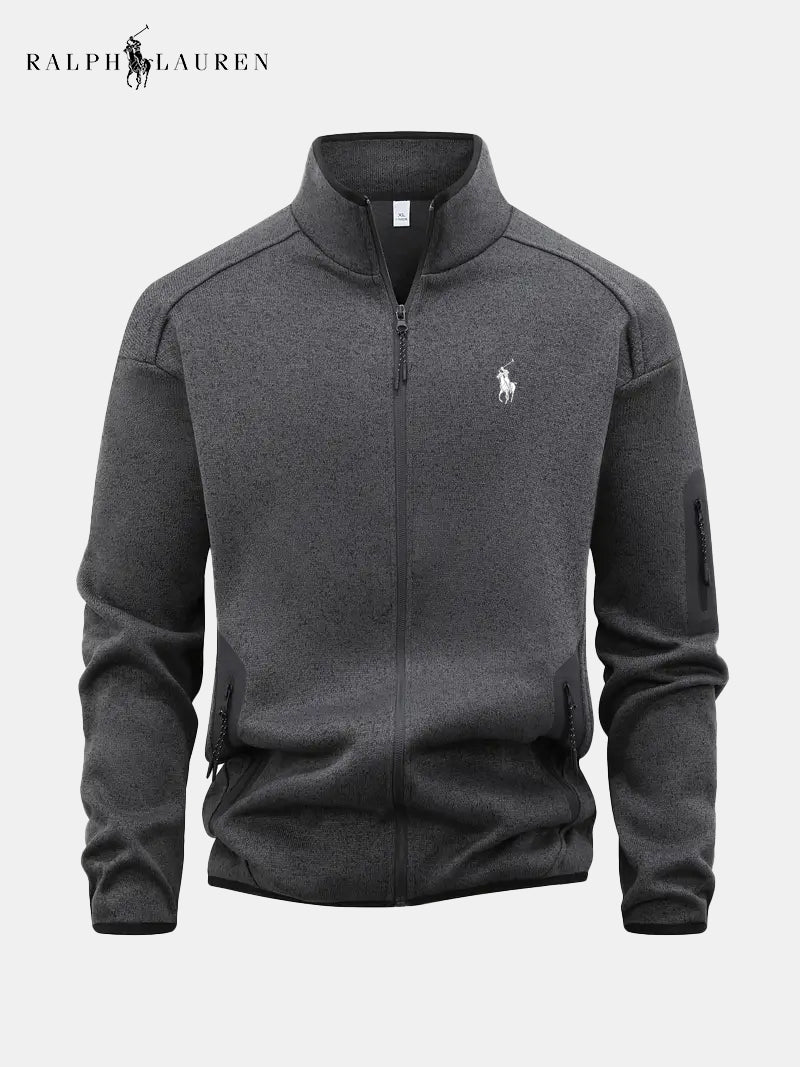 Men's Full-Zip Stand Collar Jacket