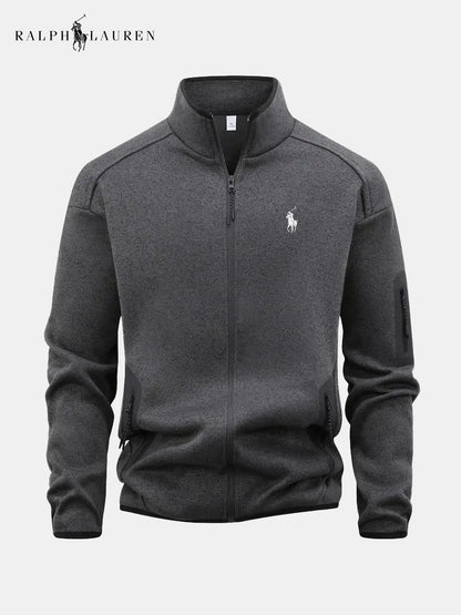 Men's Full-Zip Stand Collar Jacket