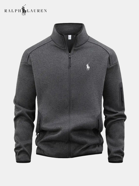 Men's Full-Zip Stand Collar Jacket