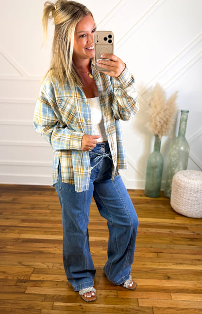 Women's Plaid Flannel Shirt