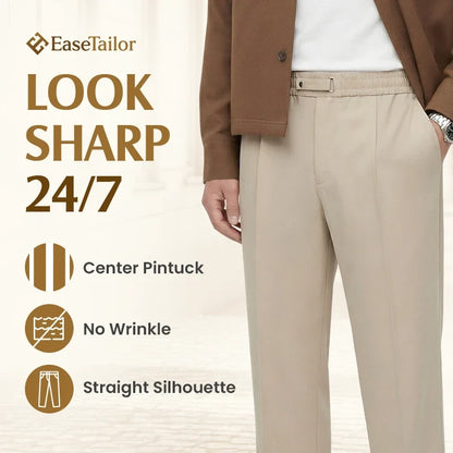 Men's Pull-On Straight-Leg Comfort Pants