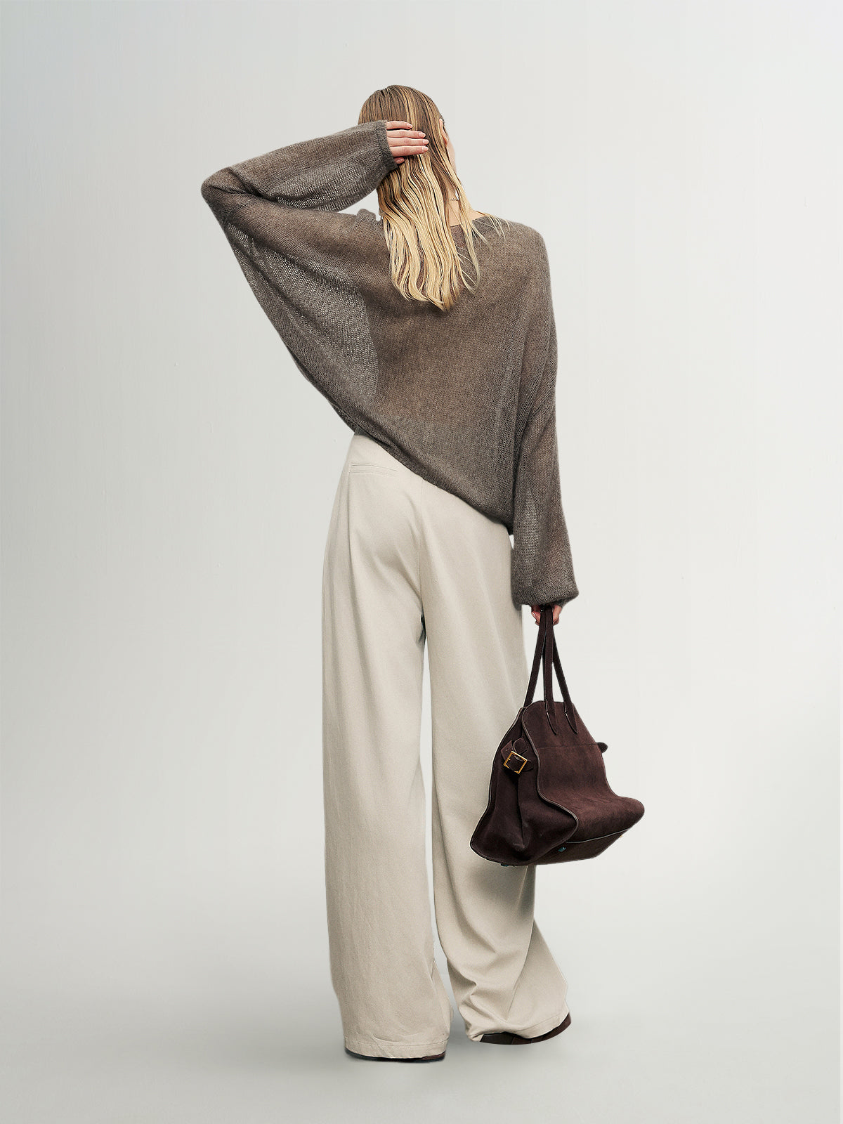 Women's Cashmere-Silk Relaxed Pullover Sweater