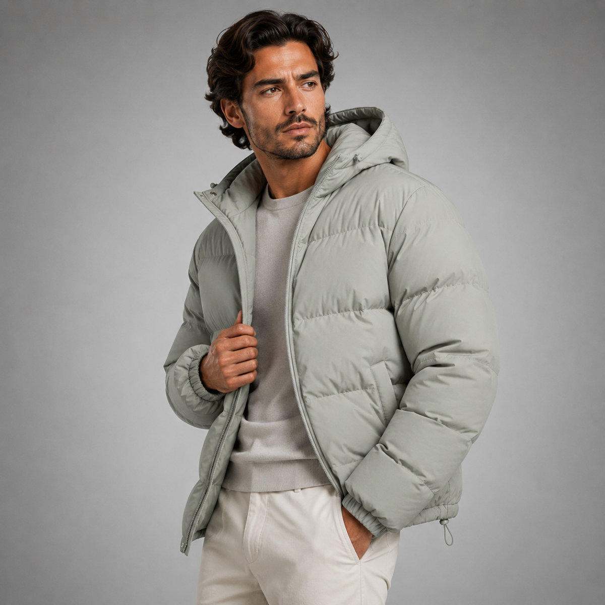 Men's Waterproof Down Puffer Jacket