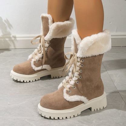 Women's Suede Lined Mid-Calf Boots
