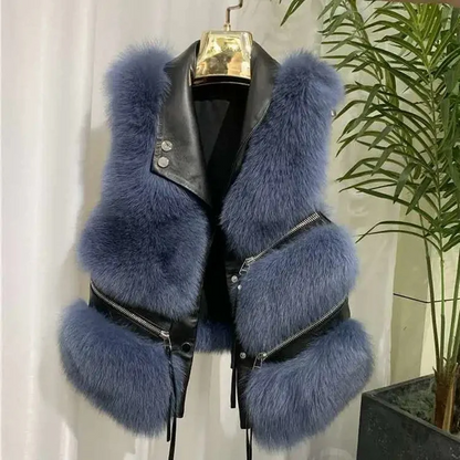 Women's Vegan Fur Vest