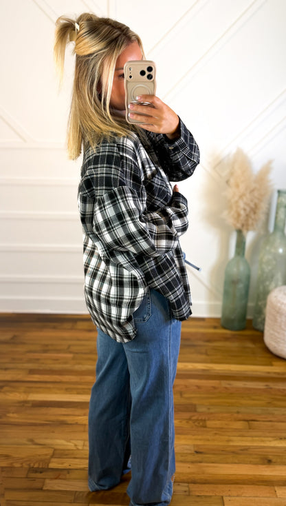 Women's Plaid Flannel Shirt