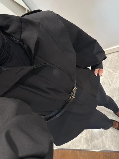 Women's Cotton-Blend Oversized Trench Jacket