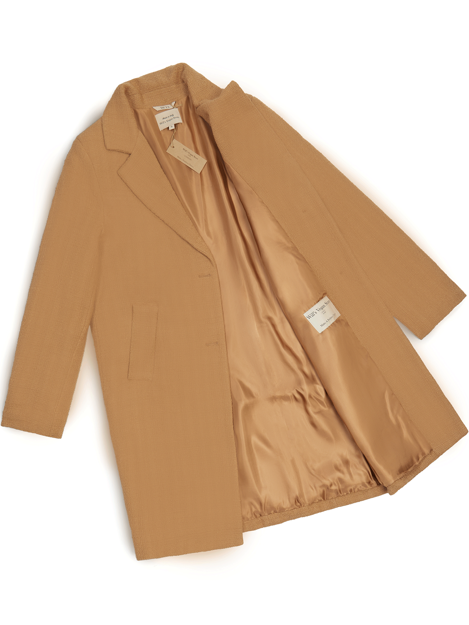 Men's Vegan Wool Structured Coat