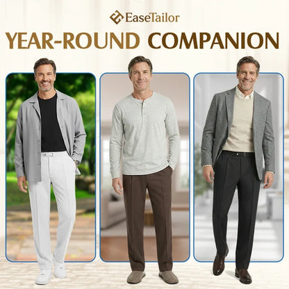 Men's Pull-On Straight-Leg Comfort Pants