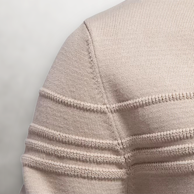 Men's Cotton Grid-Knit Sweater