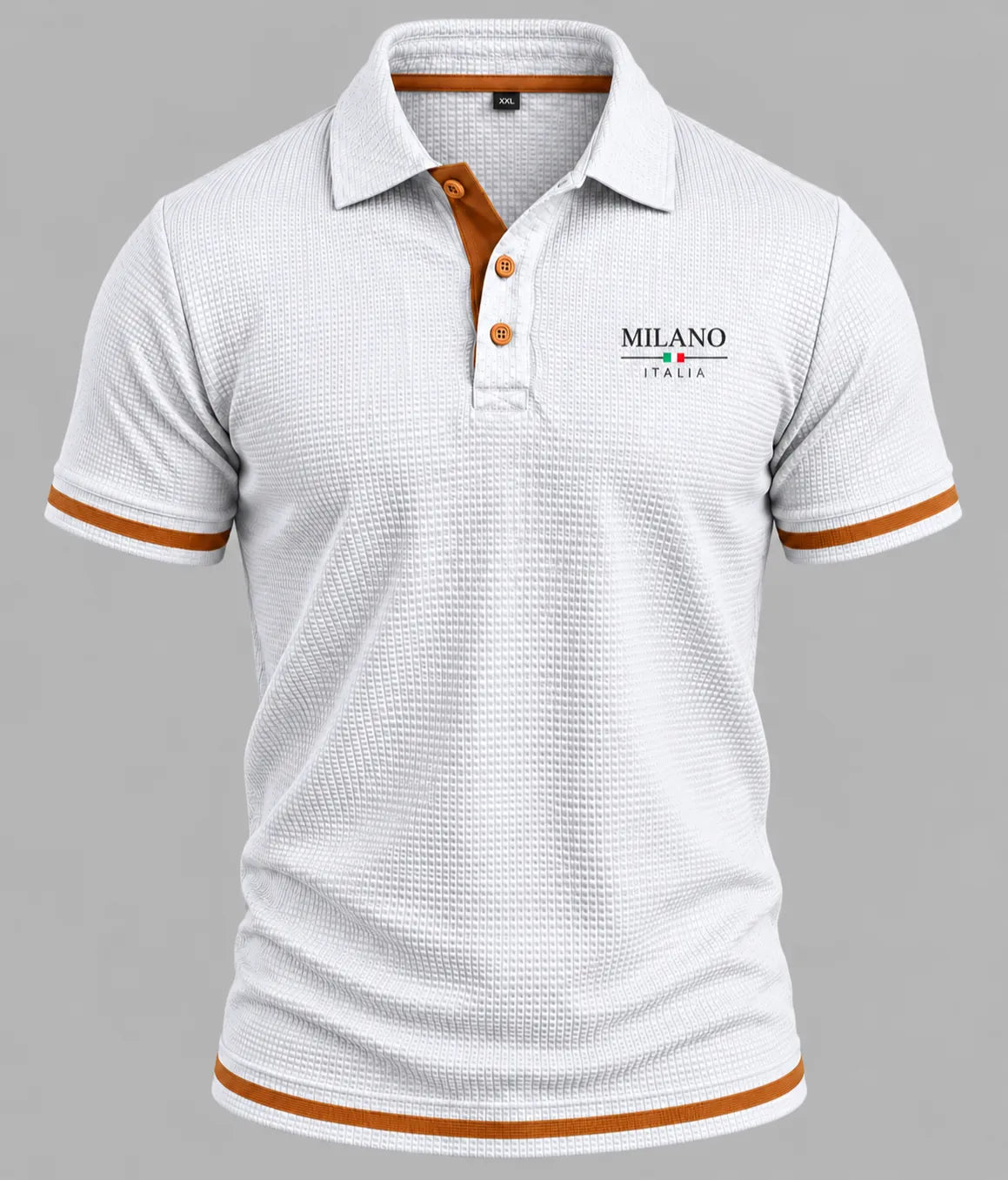 Men's Textured Polo Shirt