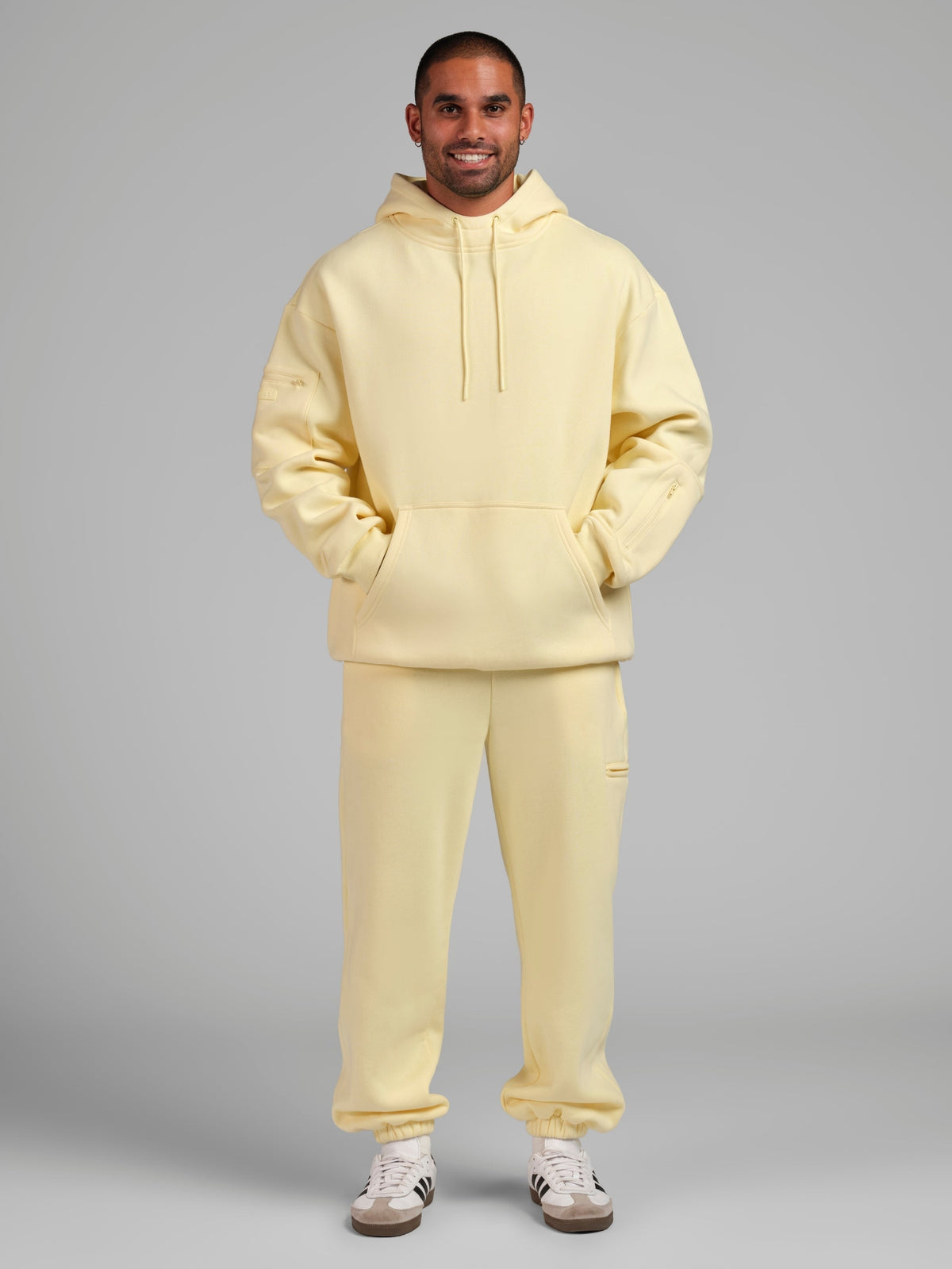 Unisex Fleece Travel Hoodie With Eye Mask