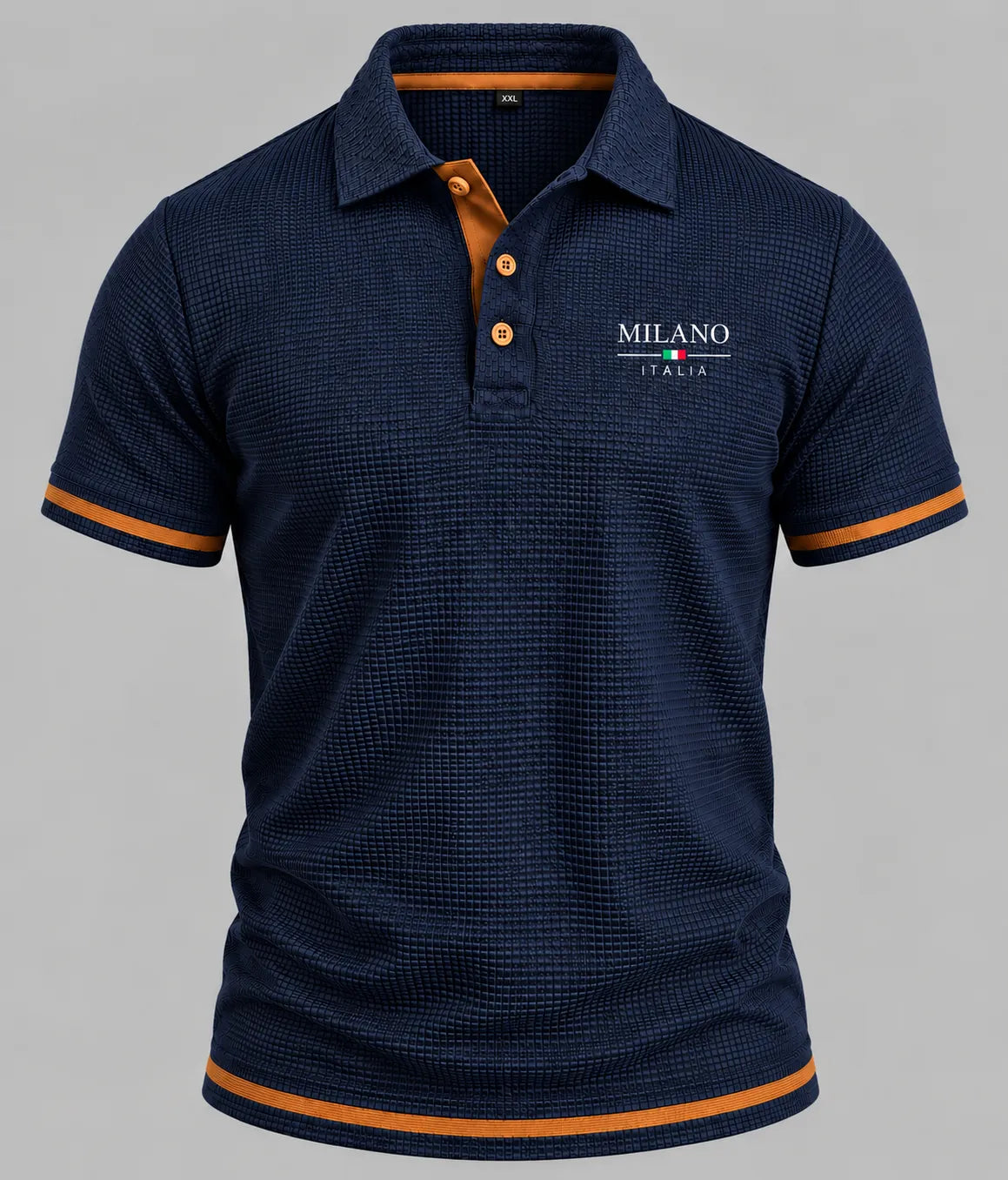 Men's Textured Polo Shirt