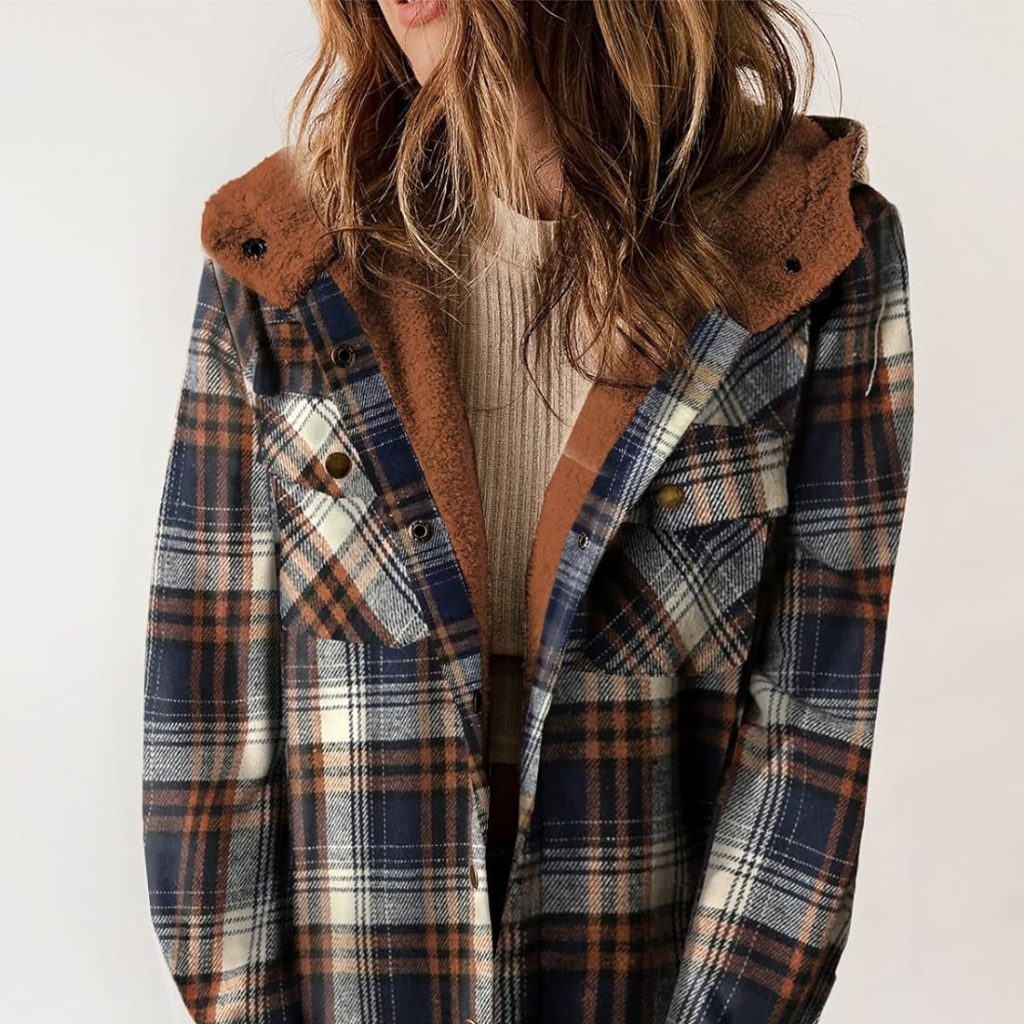 Unisex Teddy Bear Flannel Jacket