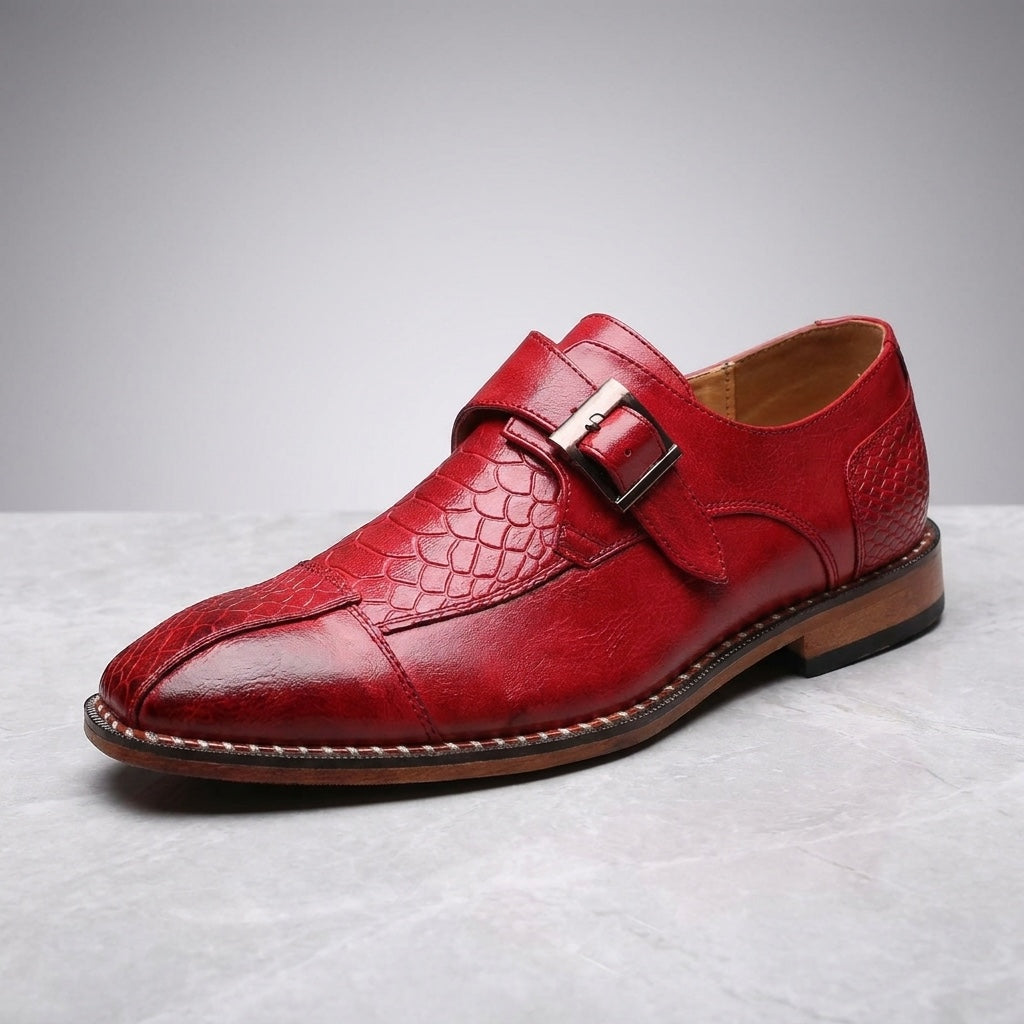 Men's Leather Monk Strap Dress Shoes