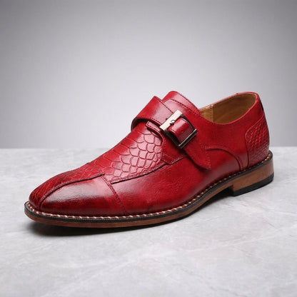 Men's Leather Monk Strap Dress Shoes