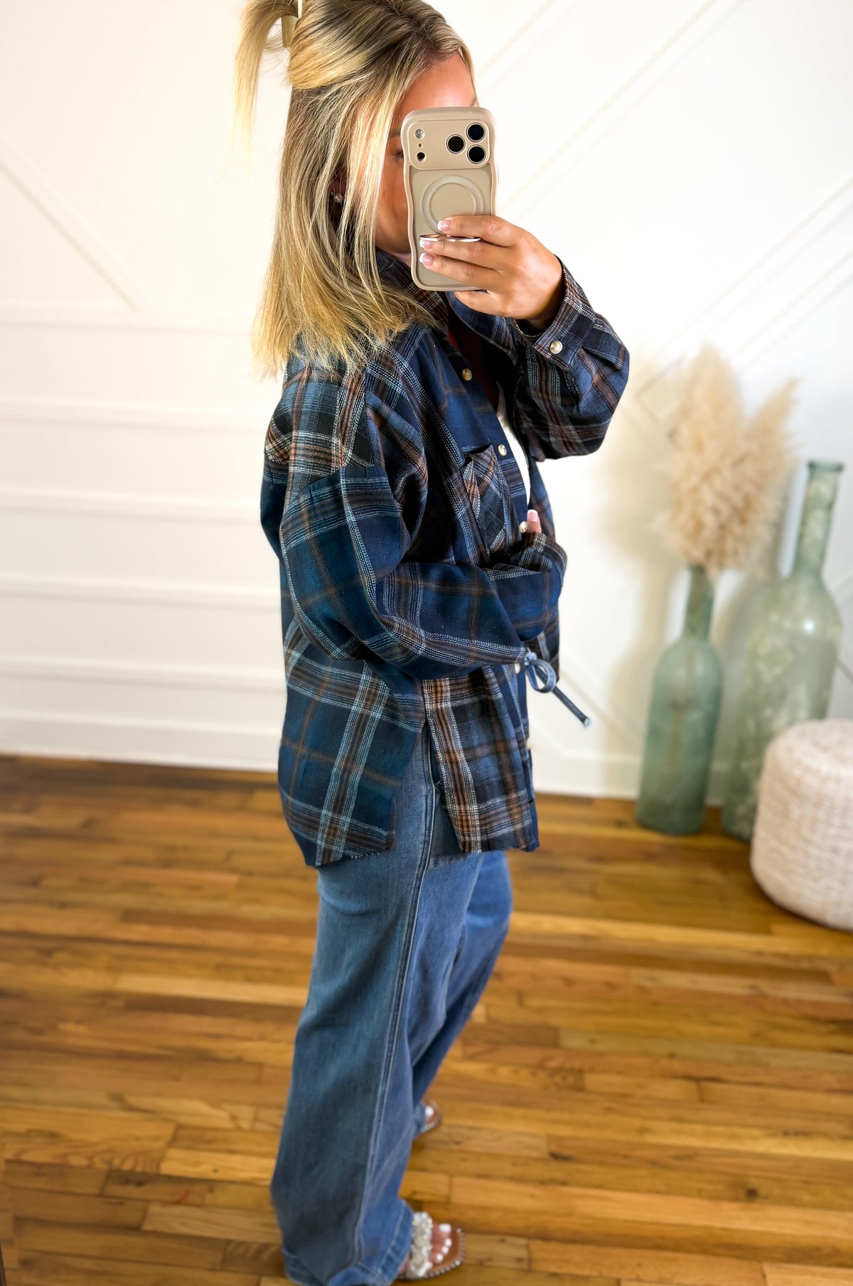 Women's Plaid Flannel Shirt