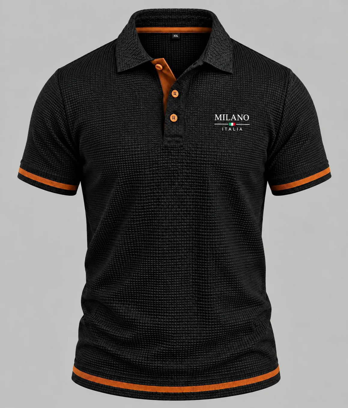 Men's Textured Polo Shirt