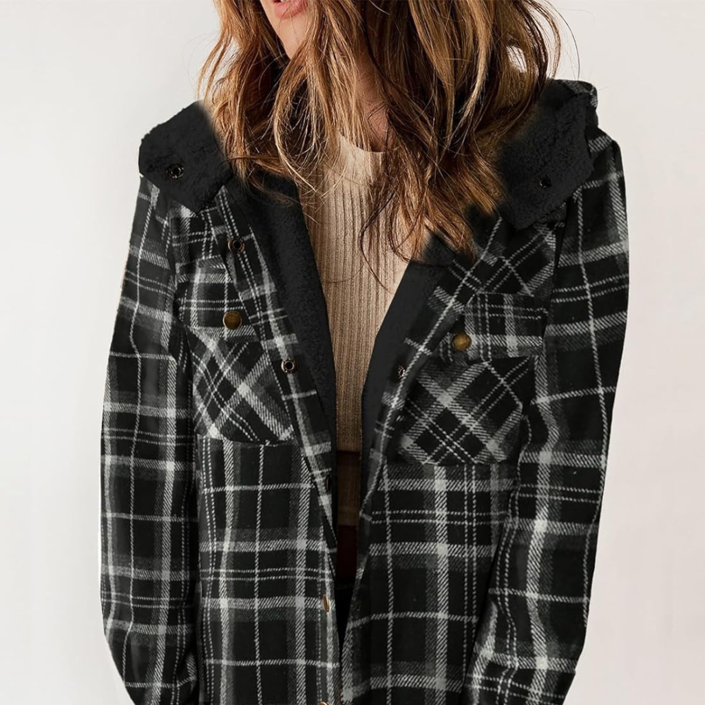Unisex Teddy Bear Flannel Jacket