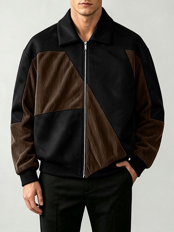 Men's Colorblock Corduroy Jacket