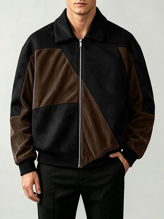Men's Colorblock Corduroy Jacket