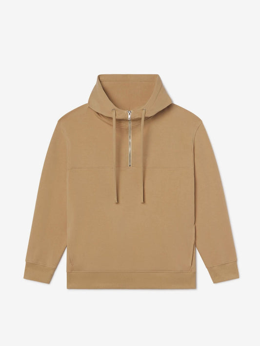 Unisex Organic Cotton Half-Zip Hoodie