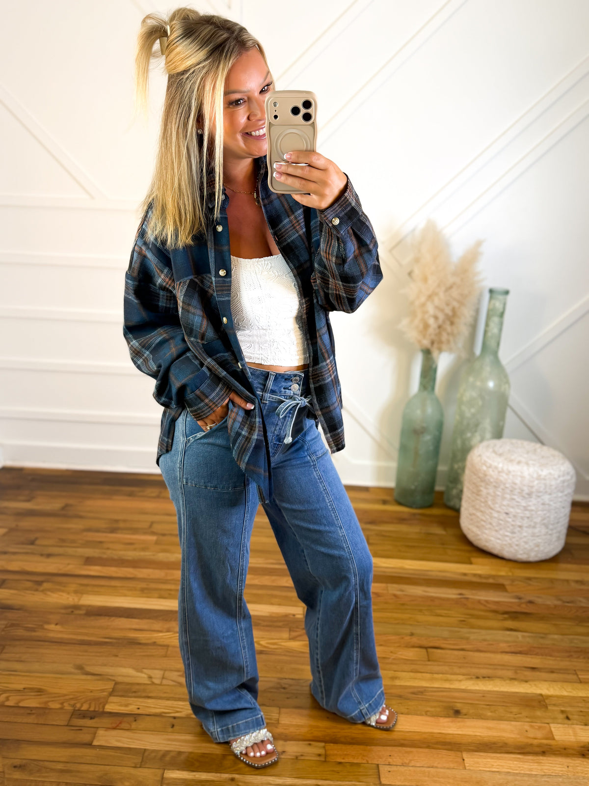 Women's Plaid Flannel Shirt