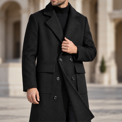 Men's Double-Breasted Classic Coat