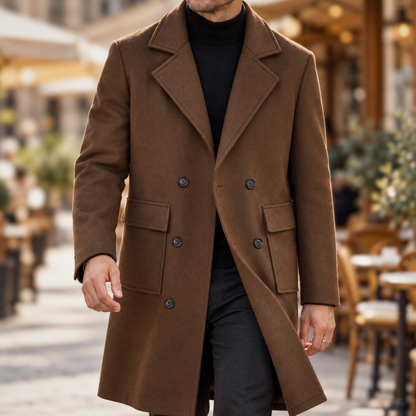 Men's Double-Breasted Classic Coat