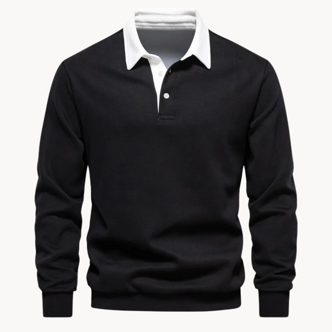 Men's Fleece Polo Sweatshirt