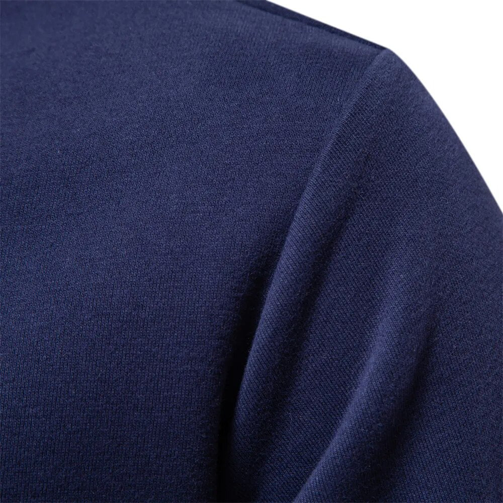 Men's Fleece Polo Sweatshirt