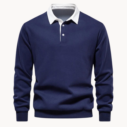 Men's Fleece Polo Sweatshirt